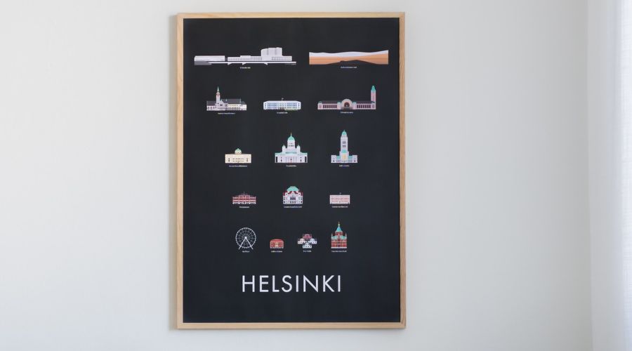 Framed poster