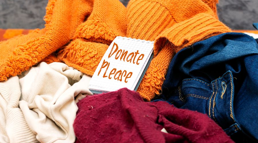 Organising coats before storage