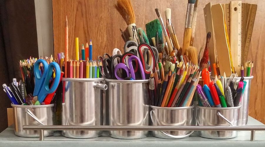 How to pack art supplies for moving