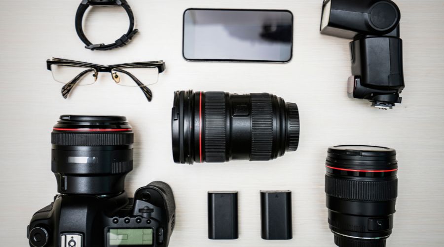 Camera Equipment being stored